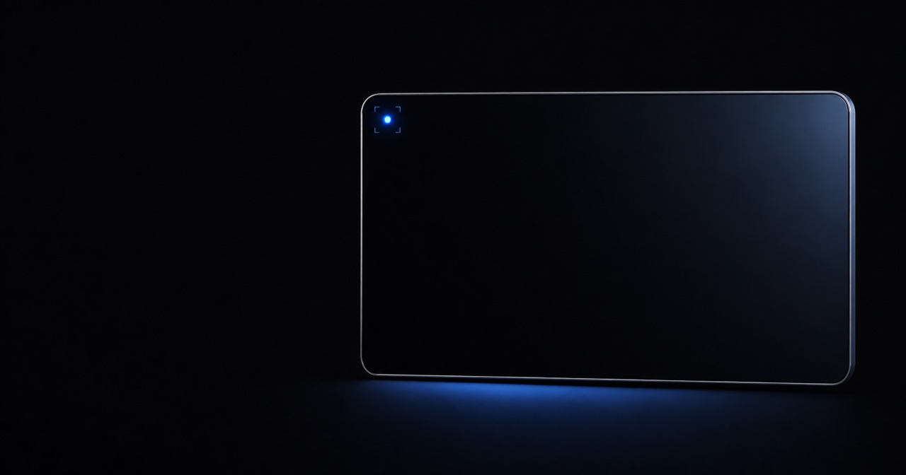 Screencast recording surface on a dark background